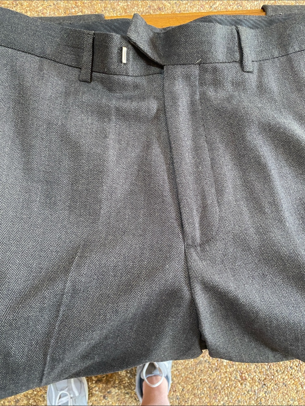 Men's Dk gray Dress Pants - Classic Tailored Fit